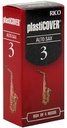 Plasticover by D Addario Alto Sax Reeds  Strength 2  5-pack