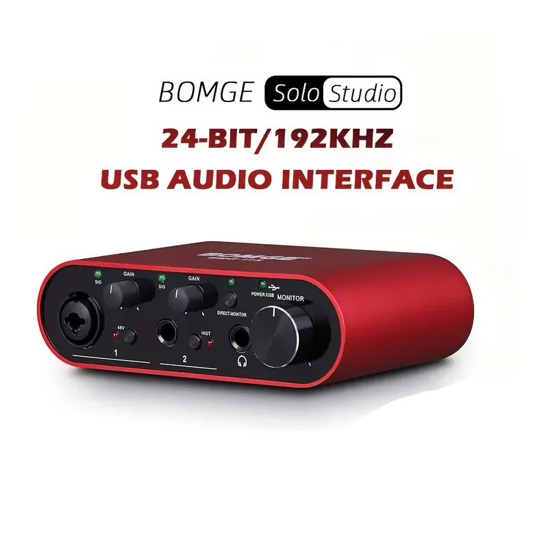 [BOMGE] Interfaz BOMGE 2 Canales de Audio USB (24 Bits-196 KHz).webp