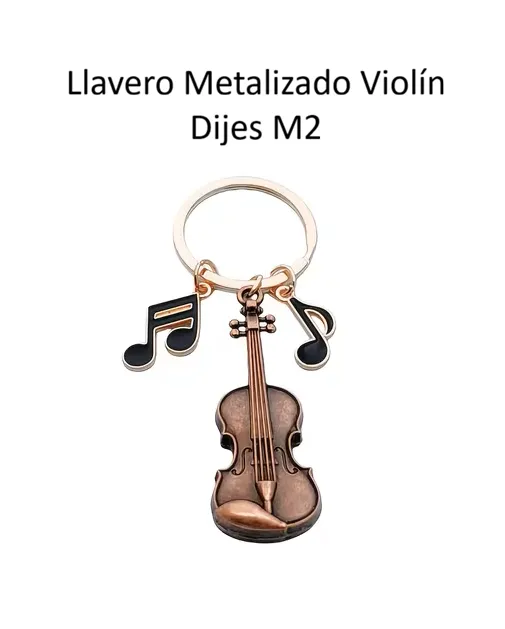 Llavero Metalizado Violín dijes M2.webp