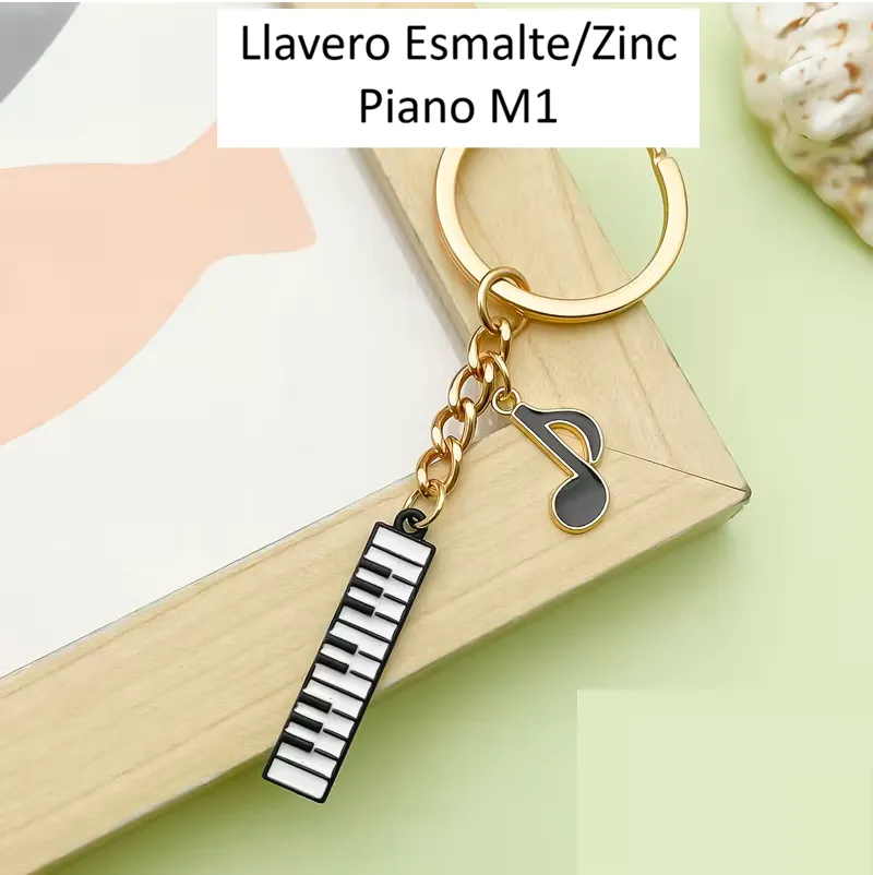 Llavero EsmalteZinc Piano M1.webp