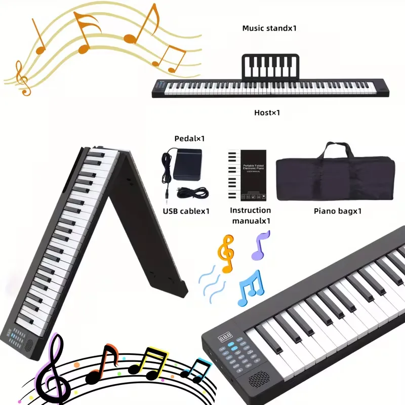 Teclado Plegable 88 teclas EKOS