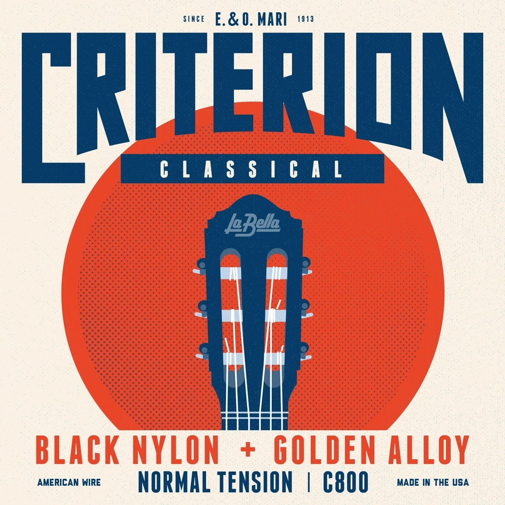 Encordado Guitarra Electrica La Bella Criterion Black Nylon