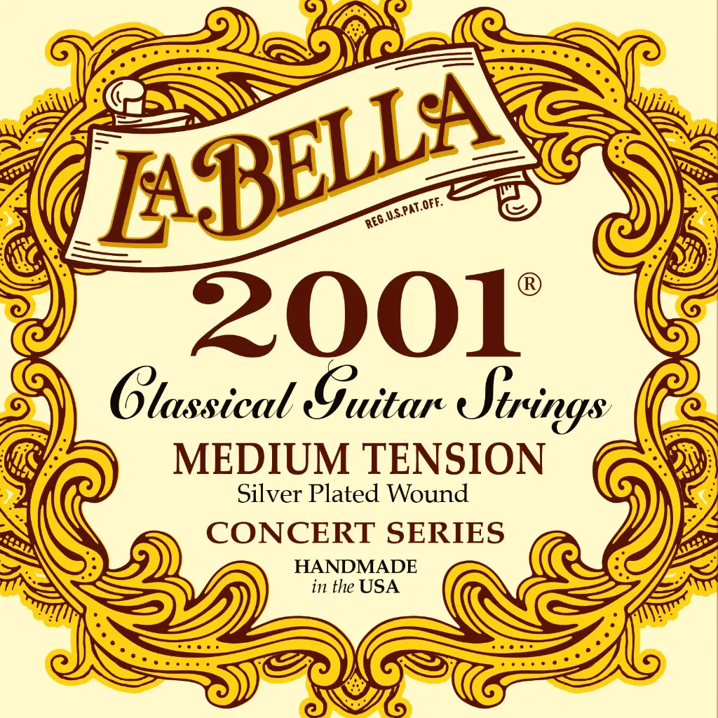 Encordado Guitarra Clásica La Bella Medium Tension 2001