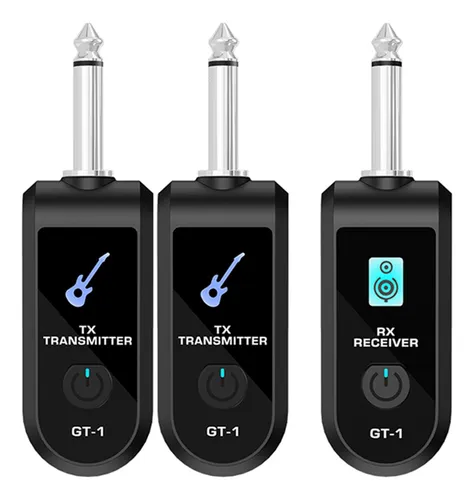 Sistema Inalambrico instrumentos Doble o Sencillo EKOS GT-1(2) Wireless, guitarra, piano y otros, línea inalambrico