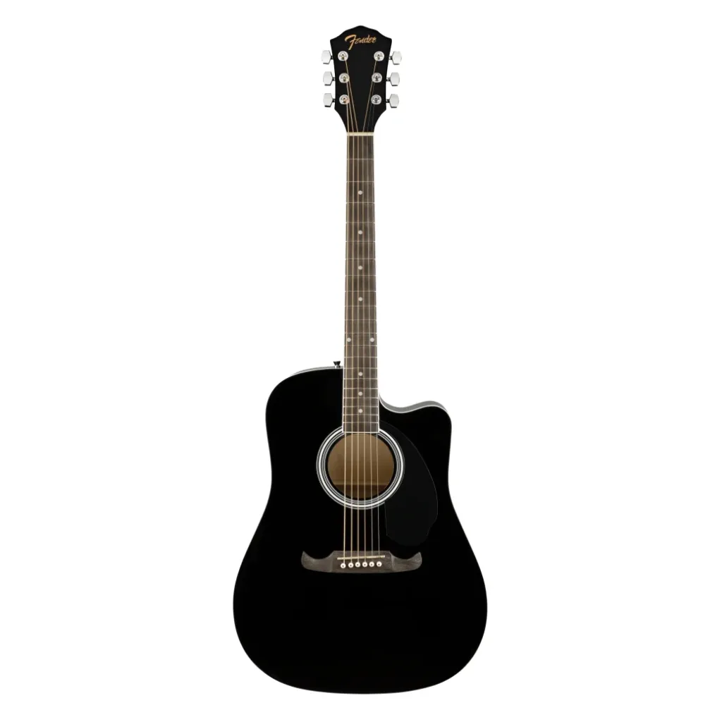 Guitarra Electroacustica Fender Fa-125ce Dreadnought, Diapasón De Nogal, Negro 0972713506