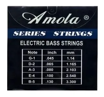 Encordado Bajo, paquete 5 cuerdas Bajo Eléctrico. VARIOS: Alice, Ozeki, Amola, Genéricos,