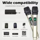 Micrófono mano inalámbrico recargable USB, efectos, control volumen, DOBLE ó SENCILLO, EKOS MI Karaoke, Canto