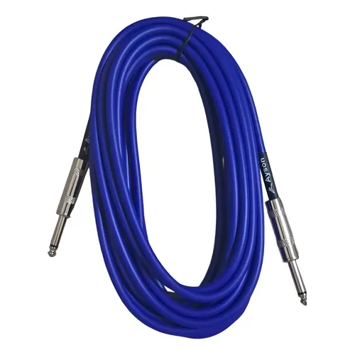 CABLE LÍNEA 6mts, encauchetado EKOS CA-S6M, instrumentos guitarra, piano etc, profesional, encauchado.