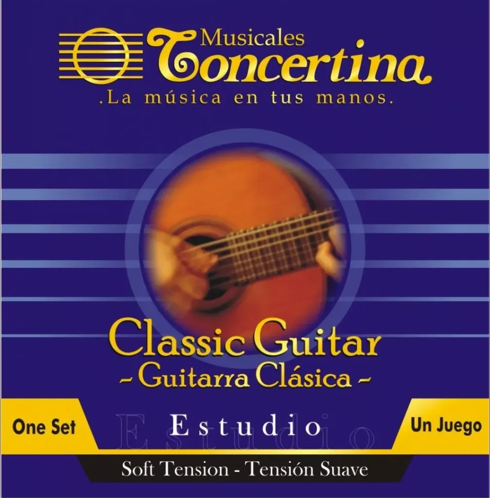 Encordado G Clásica, CONCERTINA ESTUDIO Nylon paquete 6 cuerdas Guitarra