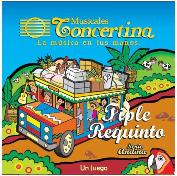 Encordado Tiple REQUINTO, CONCERTINA paquete 12 cuerdas Requintillo