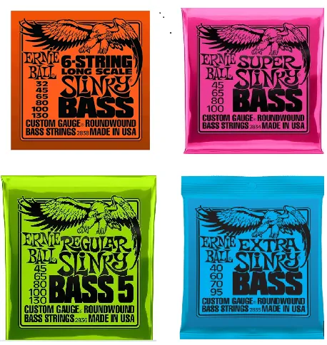 [2834 (4)] Encordado BAJO Ernie Ball 4, 5, 6 cuerdas. Varios 2834, 2836 (2834 (4) 45-100)