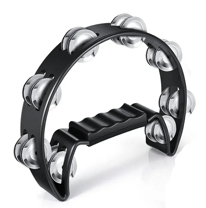 Tambourine Media Luna, 1 fila, EKOS Pandereta, pandero