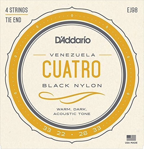 Encordado D'Addario Cuatro Black Nylon 