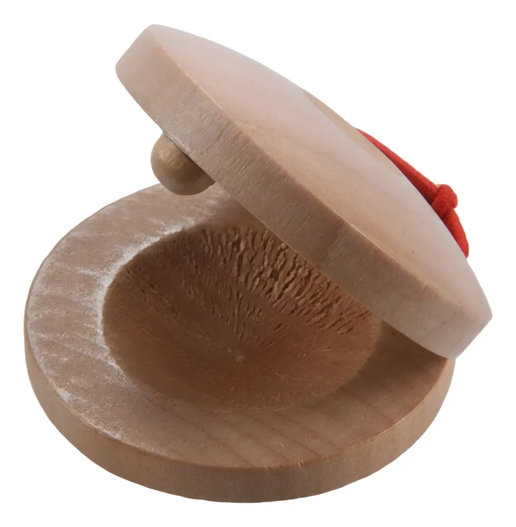 Castañuelas SP 1 PAR españolas, flamenco, REDONDAS en madera CA2-SP/
