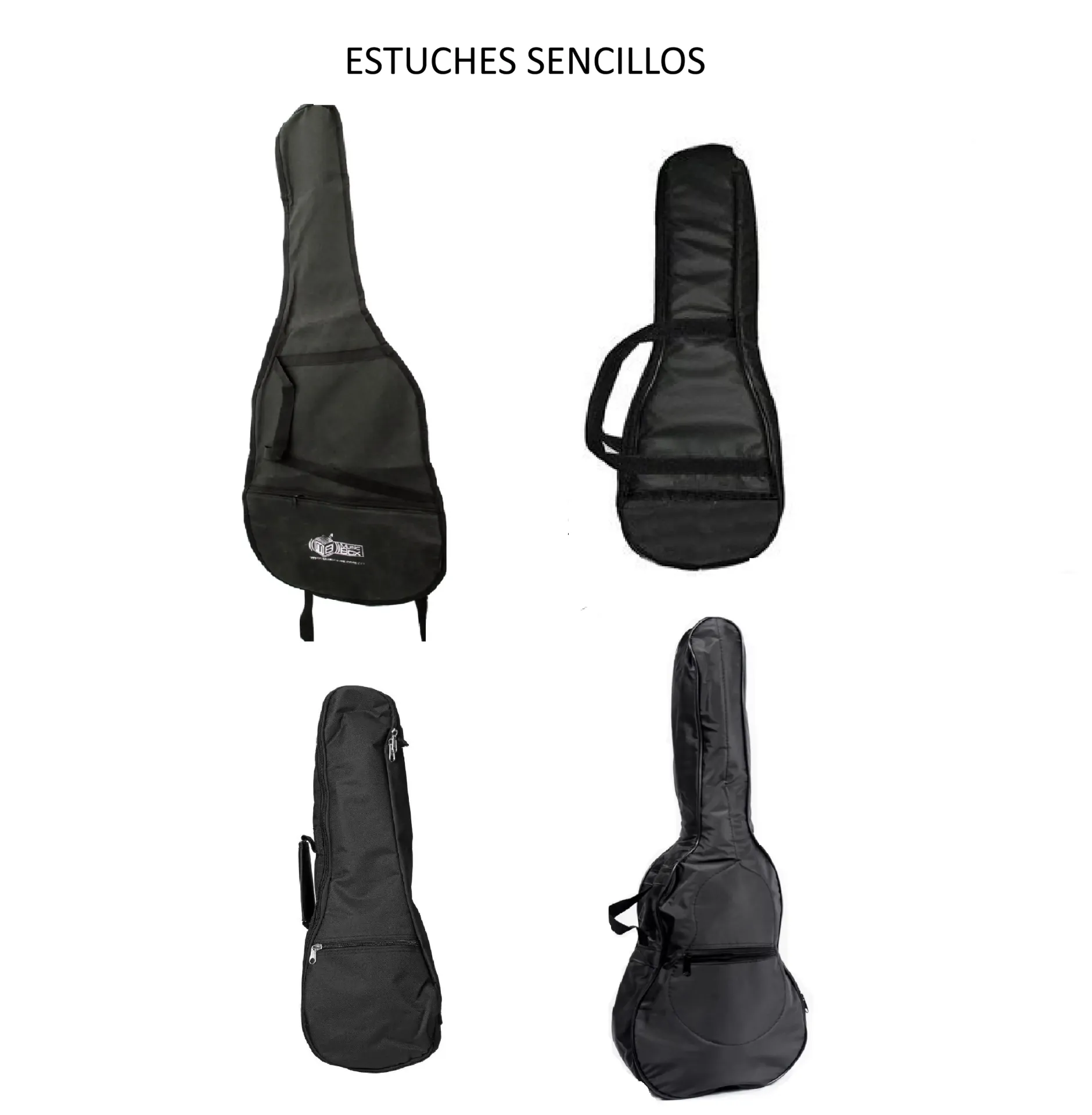 [esncl] ESTUCHE SENCILLO guitarra, puntera, requinto, tiple, , ukulele, cuatro, bandola y charango, entro otros, diseños especiales. Funda (CLÁSICA/MARCANTE/ACÚSTICA (escl02))