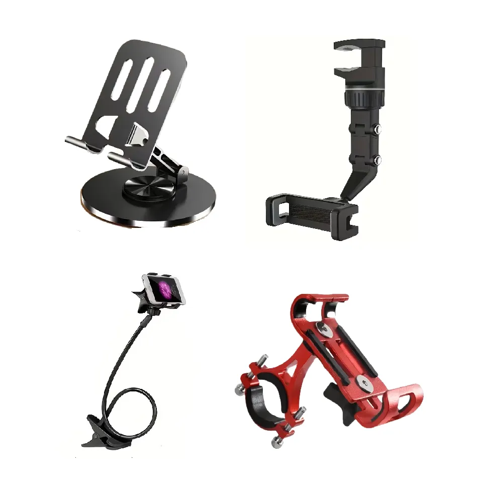 SOPORTE CELULAR/TABLET EKOS, espiral, base, cuello cisne, Stand,  brazo flexible 360°