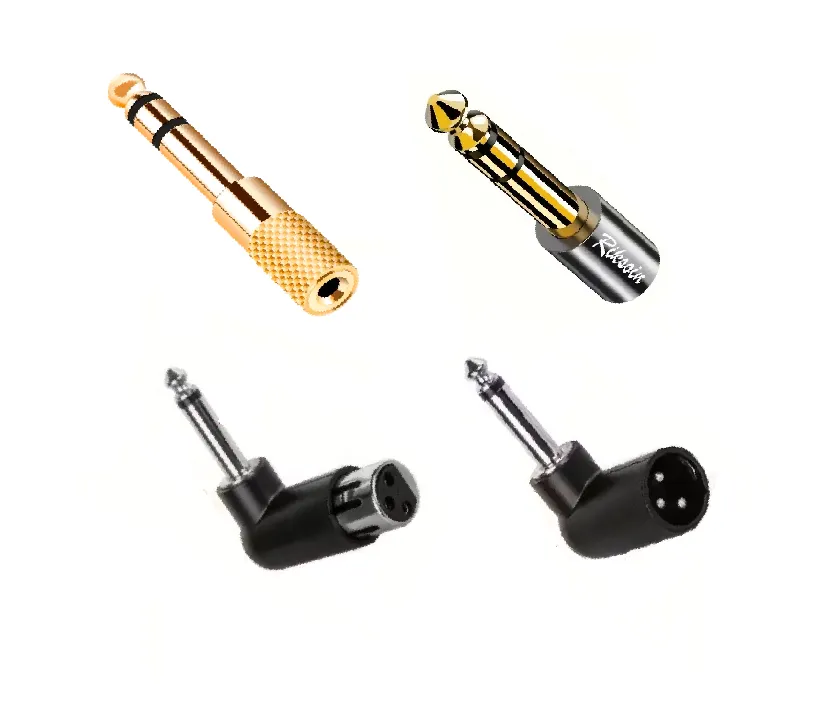 CONVERTIDOR, Adaptador, conector, punta   CANON PLUGG, XLR Macho Hembra, jack, 1/4 6.3 3.5 1/8 Mono Stereo, piano y otros.