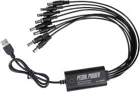Pedal Power, Power Supplay BR800. Funciona con cualquier cargador de celular /// Lanlison Fuente de Alimentación para Pedales de Guitarra