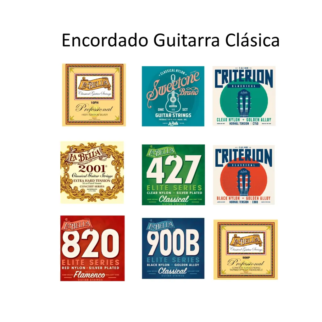 [ELB-10PH] Encordados G Clasica LA BELLA Guitarra, acústica, Nylon. Juego Cuerdas. (10PH)