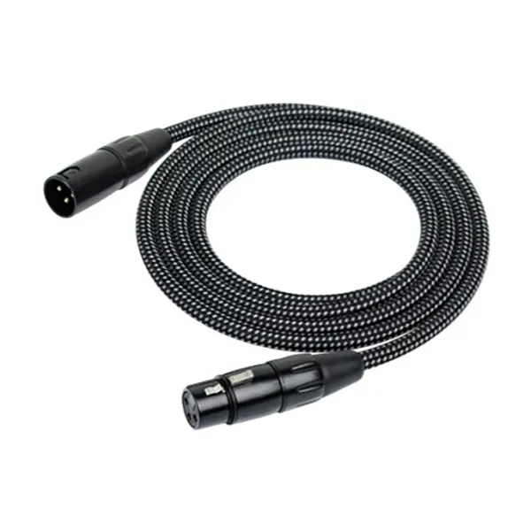 Cable profesional XLR-XLR para Micrófono Kirlin 6m Negro MW-470