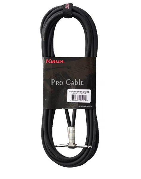 [IPVC2436M-BK] Cable Línea Profesional 1/4" Mono para Instrumento Kirlin Negro