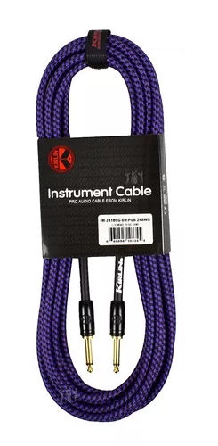 [IW241BCG6M-PUB] Cable Línea Profesional 1/4" Mono para Instrumento Kirlin Morado