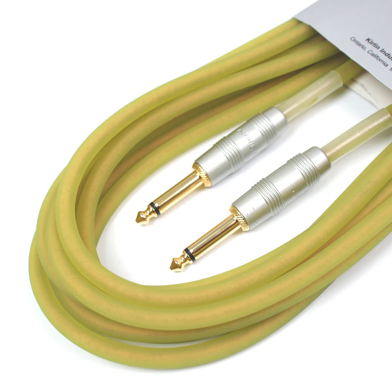 [YEF] Cable Línea Profesional 1/4" Mono Silicona para Instrumento Kirlin IM-201PRG6M IM201PRG6M (Amarillo)