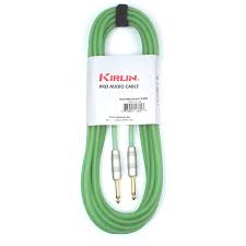 Cable Línea Profesional 1/4" Mono Silicona para Instrumento Kirlin Verde