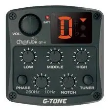 [GT4] Preamplificador De Guitarra Acustica Ecualizador GT-4