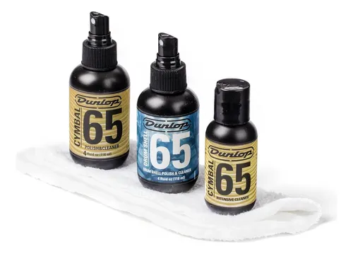 [6400]  Kit De Limpieza De Tambores Y Platillos 65 Dunlop 