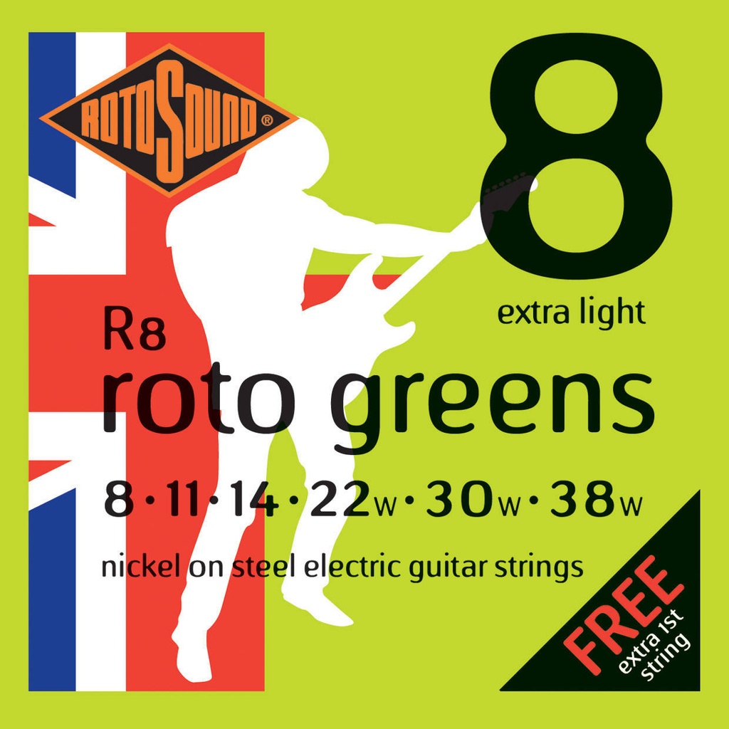 Encordado Guitarra Eléctrica RotoSound 8-38