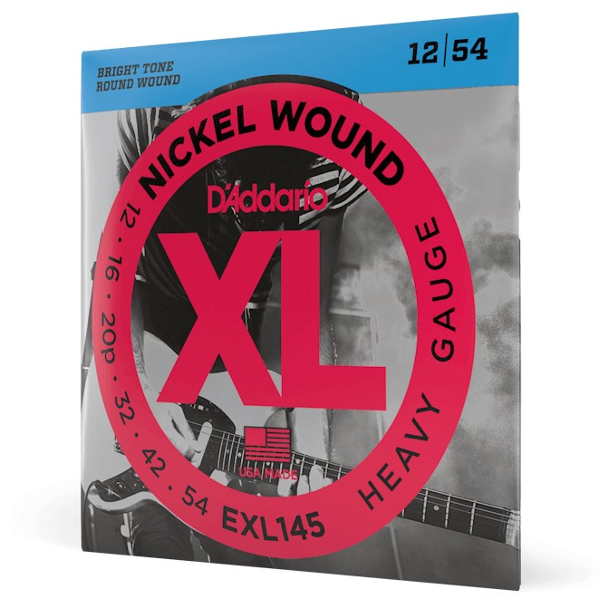 [EXL145] Encordado Guitarra Electrica D'Addario XL Nickel Wound 12-54