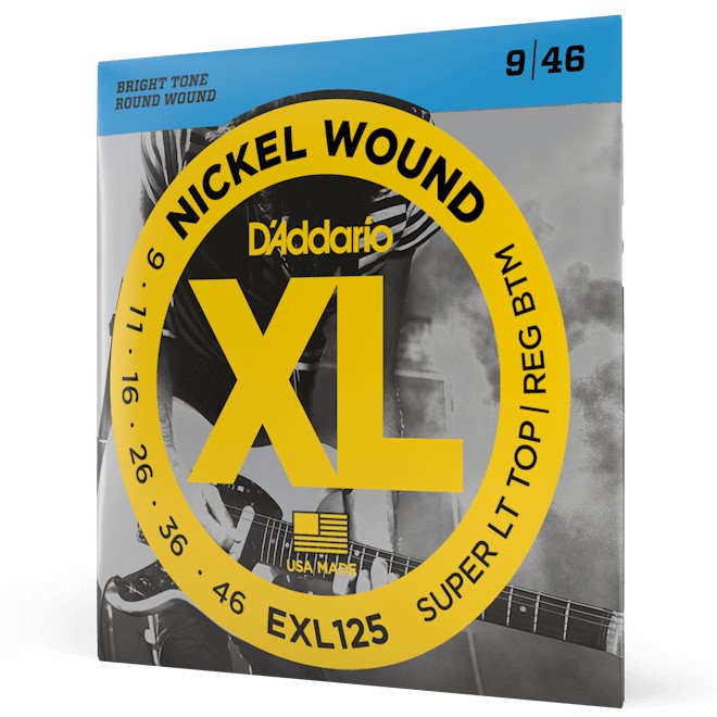 [EXL125] Encordado Guitarra Electrica D'Addario Nickel Wound XL 9-46