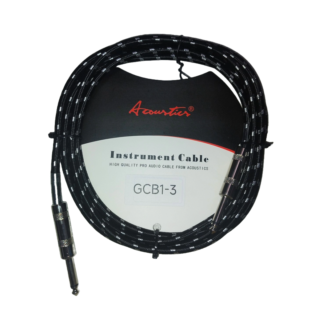 Cable de 3m Acoustics Tipo Plancha para Instrumento Colores