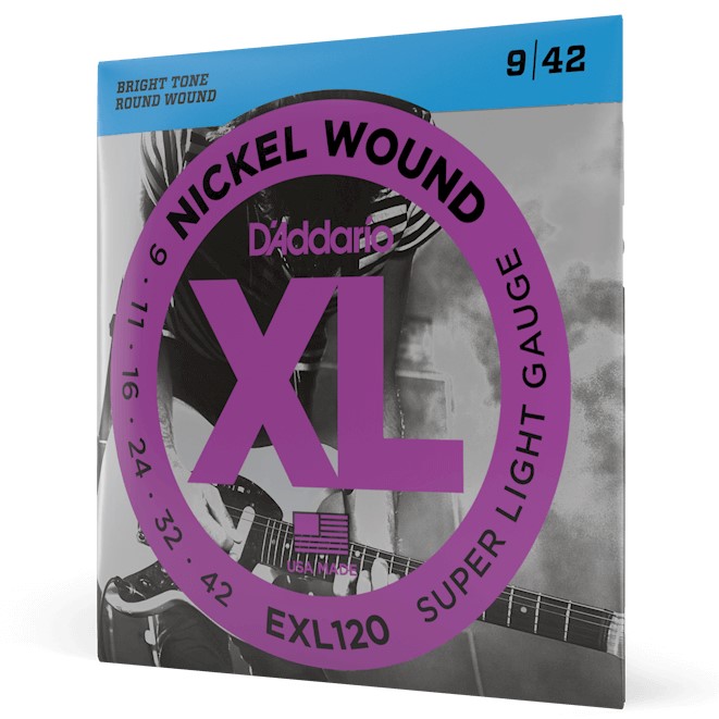[EXL120] Encordado Guitarra Electrica D'Addario Nickel Wound XL 9-42