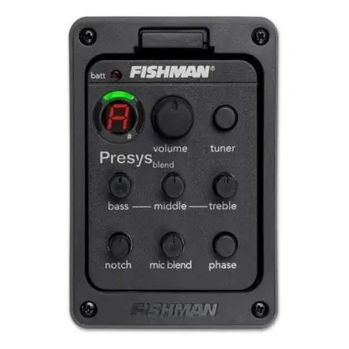 Preamplificador CH-EQ Presys 301 EKOS. Fishman CH, con afinador y Ecualizador pastilla, microfono pick up.