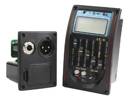 Preamplificador Microfono para Guitarra Ecualizador LC-5