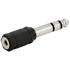 Convertidor Plástico Plug Estéreo 1/4 a Jack 3.5mm AD-163 