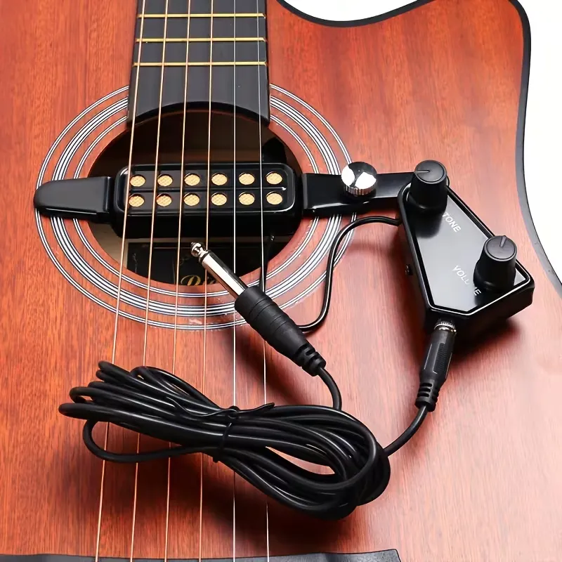 [P011] Micrófono externo tipo Pickup para Guitarra Acústica con Controles P-011