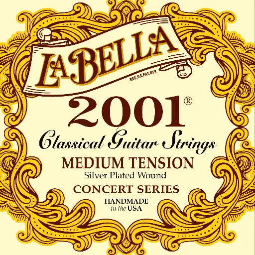 [2001] Encordado Guitarra Clásica La Bella Medium Tension 2001