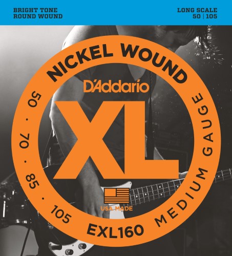 [EXL165] Encordado Bajo Electrico D'Addario Nickel Wound XL