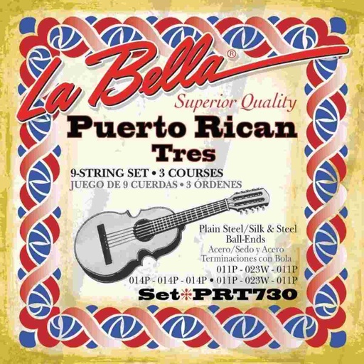 [PRT730] Encordado Guitarra Clasica La Bella Puerto Rican Tres