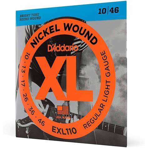 [EXL110E] Encordado Guitarra Electrica Nickel Wound D'Addario String XL 10-46