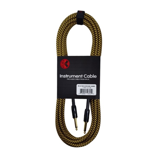 [IW241BCG6M-GOB] Cable Línea Profesional 1/4" Mono para Instrumento Kirlin Dorado