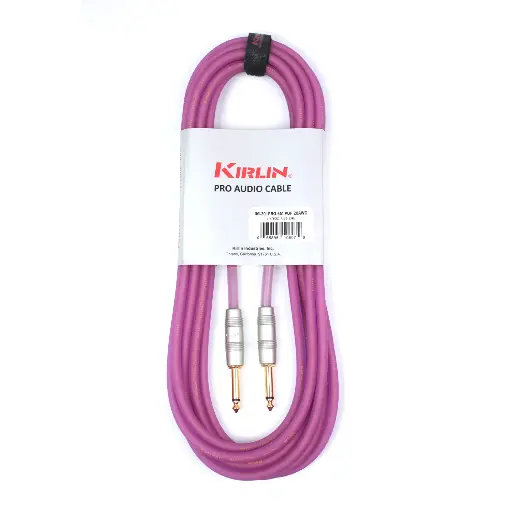 [IW201PRG6M-PUF] Cable Línea Profesional 1/4" Mono Silicona para Instrumento Kirlin Rosado