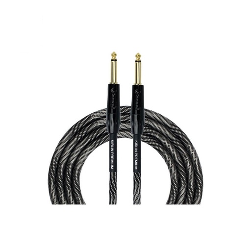 [IWB201BFG6M-WBW] Cable Línea Profesional 1/4" Mono Reforzado para Instrumento Kirlin Premium Plus Blanco