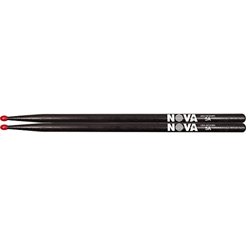 [N5ANB] Baquetas Para Batería Nova Punta Nylon 5A Color Negro