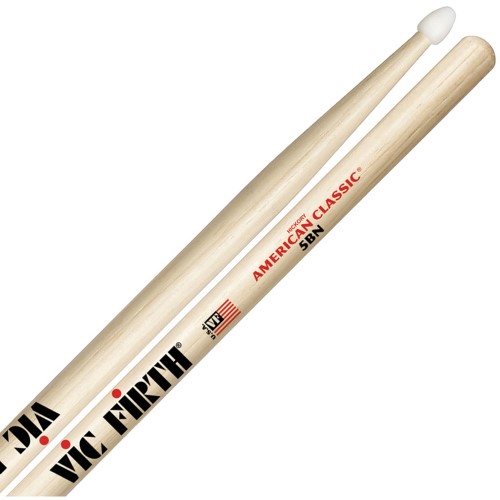 [5BN] Baquetas para Batería Vic Firth Punta Nylon 5BN