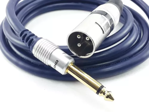 [CA1643M] Cable Línea XLR-1/4" Techman para Micrófono 3m
