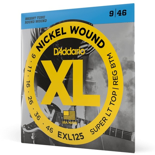 [EXL125] Encordado Guitarra Electrica D'Addario Nickel Wound XL 9-46